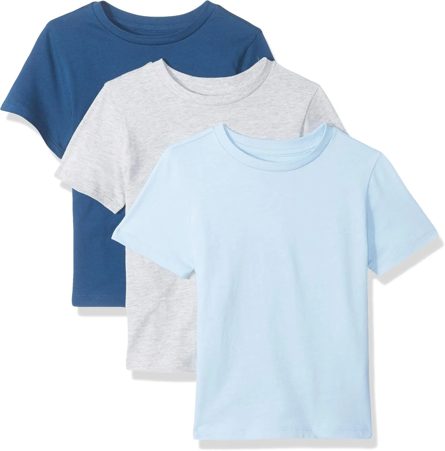 Amazon Essentials Boys and Toddlers' Short-Sleeve T-Shirts, Multipacks