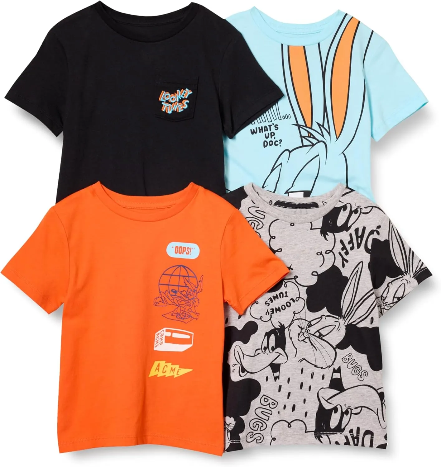 Amazon Essentials Boys and Toddlers' Short-Sleeve T-Shirts, Multipacks