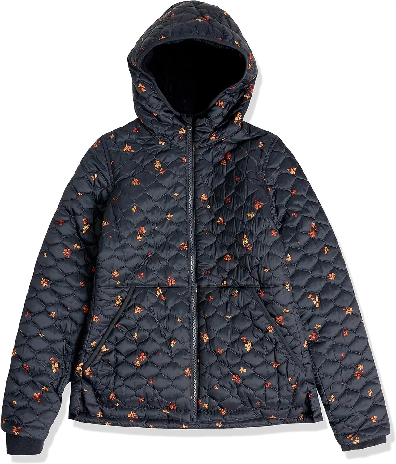 Amazon Essentials Women's Lightweight Quilted Full-Zip Water-Resistant Sherpa-Lined Hooded Puffer Jacket