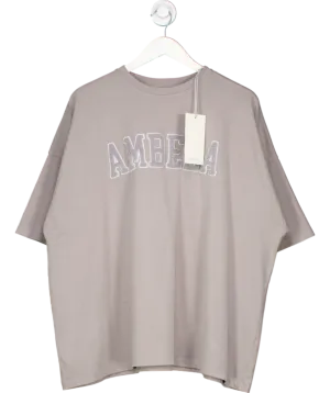 Ambela Grey Oversized Soft Cotton T-shirt UK XL