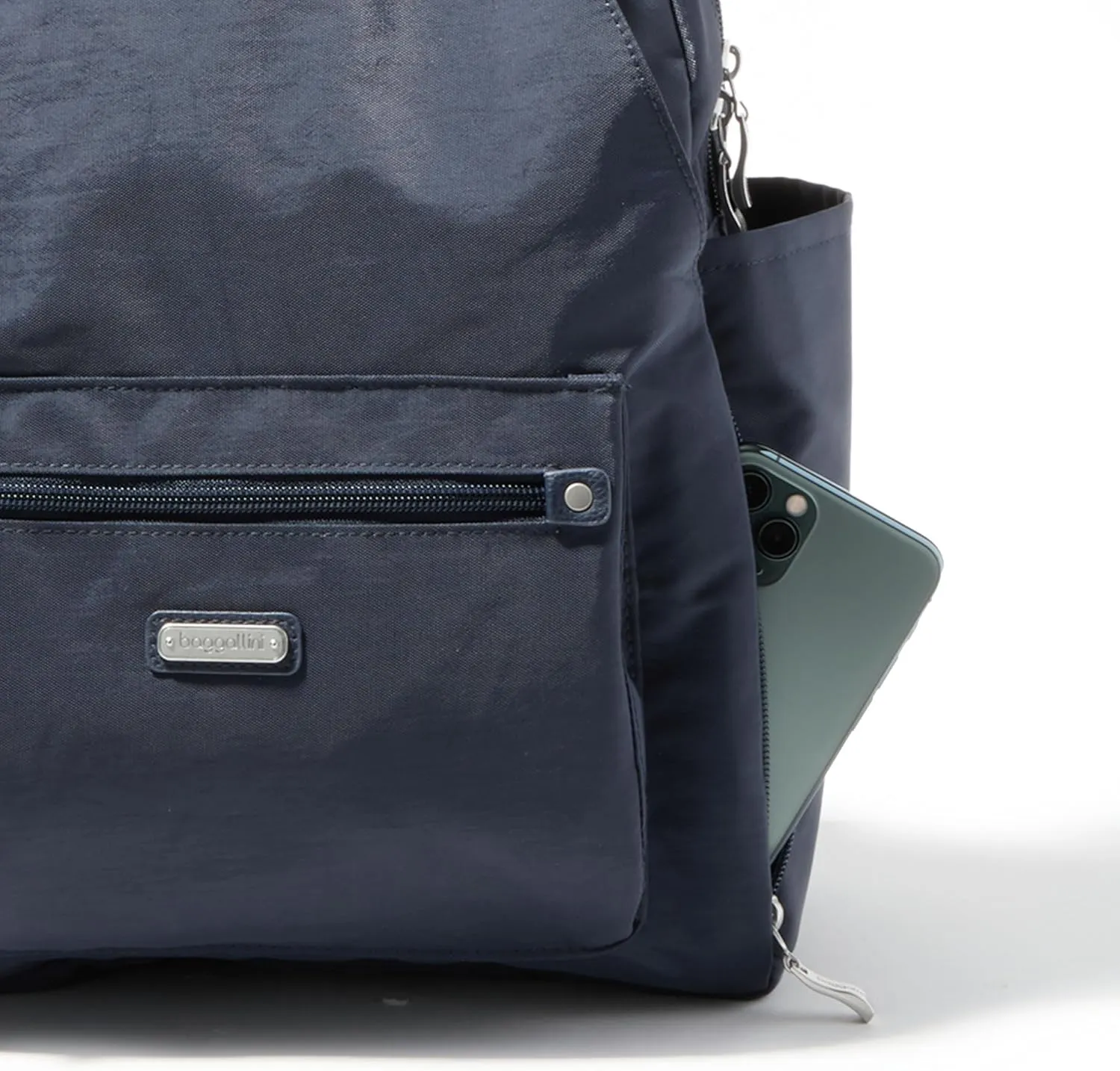 Baggallini All Day Backpack with RFID Phone Wristlet - Lightweight Travel Backpack for Women