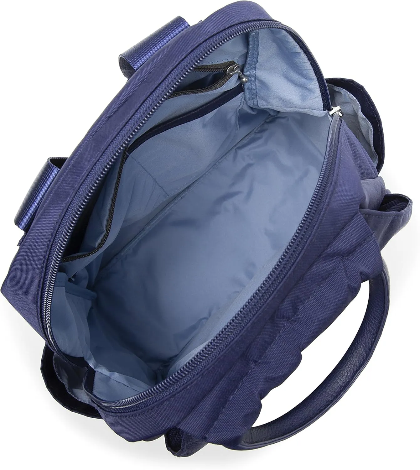 Baggallini Womens With Rfid Phone Wristlet All Day Backpack, Navy, One Size US