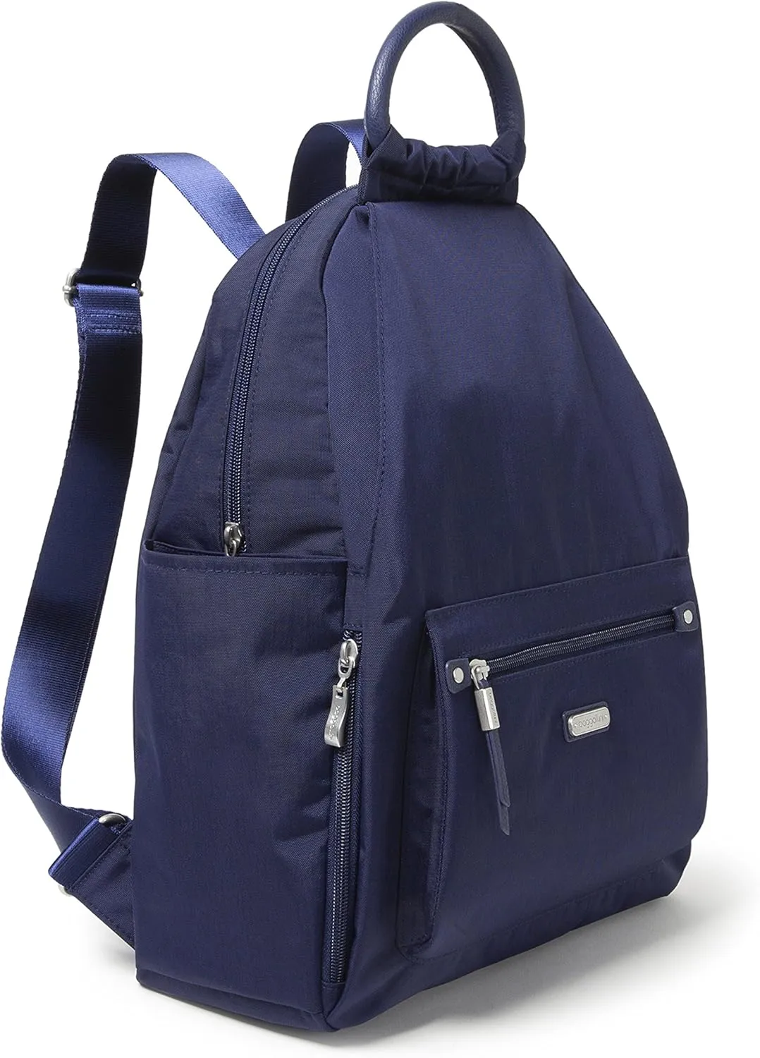 Baggallini Womens With Rfid Phone Wristlet All Day Backpack, Navy, One Size US