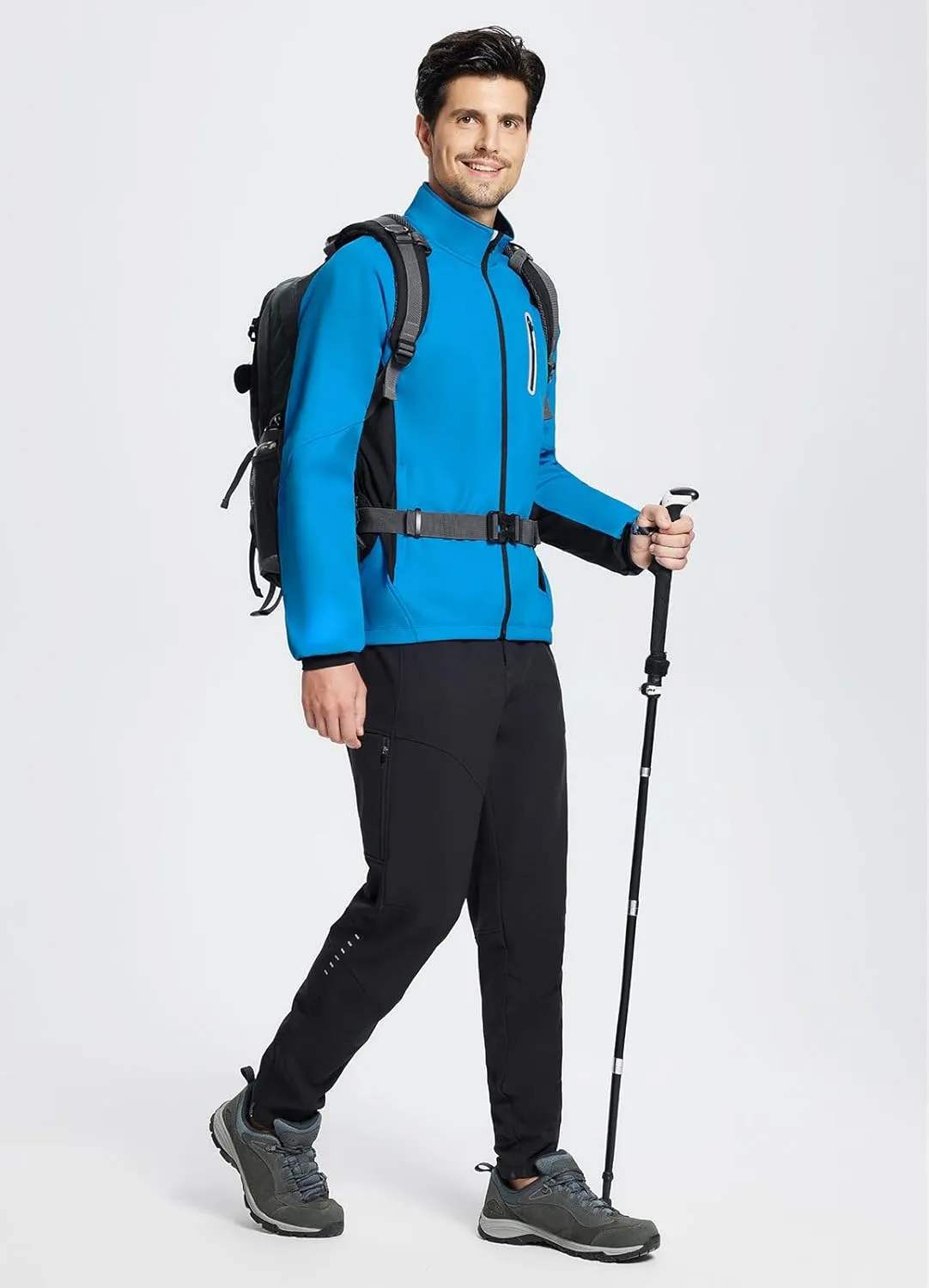 baleaf Men's Winter Cycling Jackets Water Resistant Thermal Running Softshell Jacket Warm Cold Weather Pockets