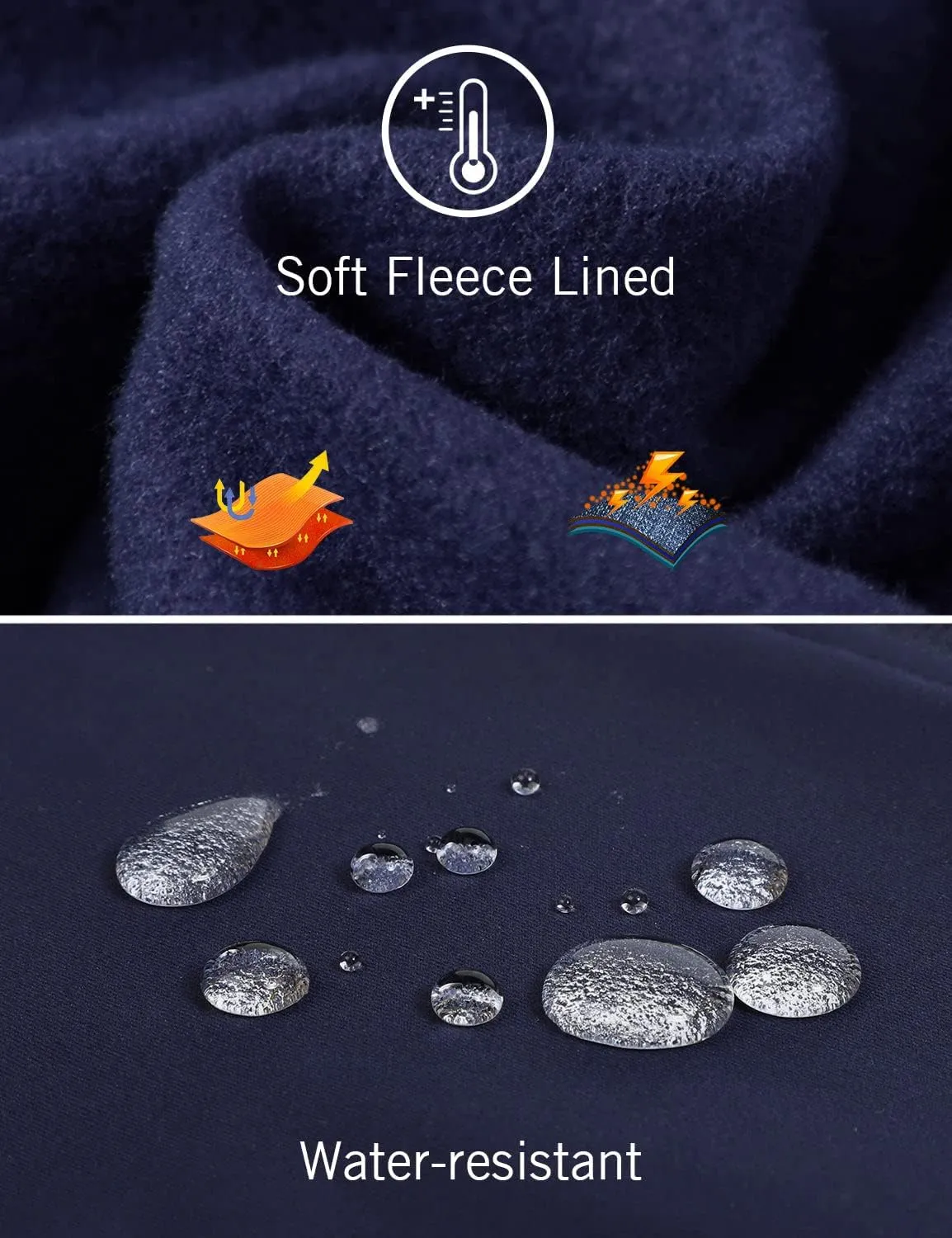 baleaf Women's Fleece Running Jacket Water Resistant Full Zip Winter Cold Weather Gear Thermal Cycling Workout Jackets