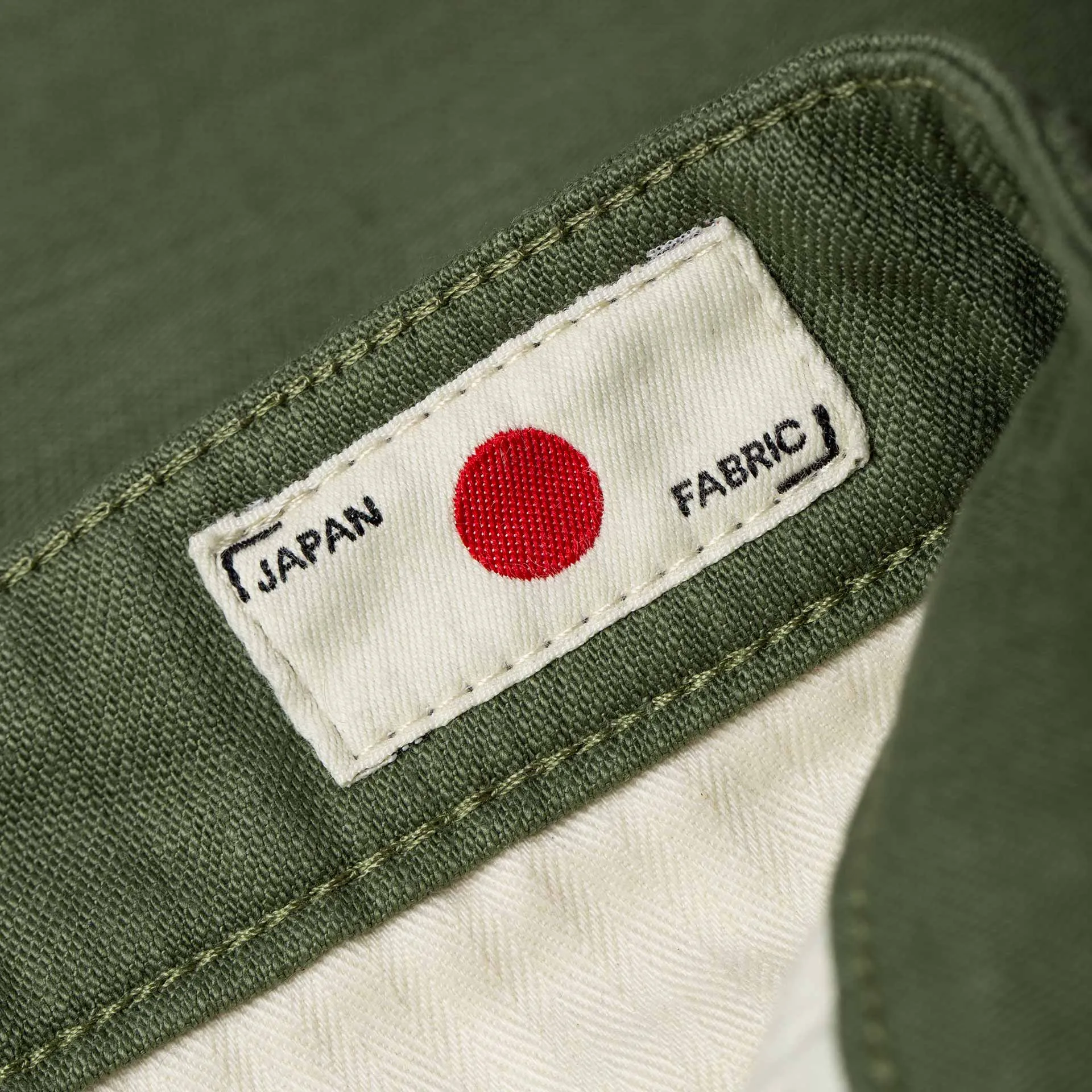 BC-03 STRAIGHT CHINO 10 oz. army green military twill
