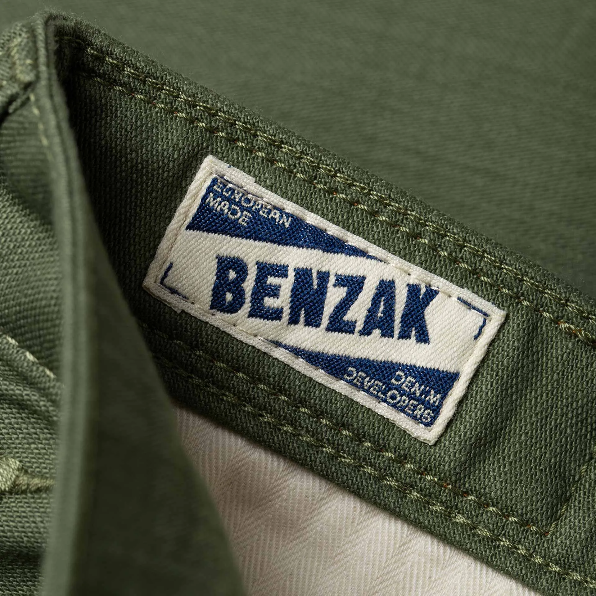 BC-03 STRAIGHT CHINO 10 oz. army green military twill