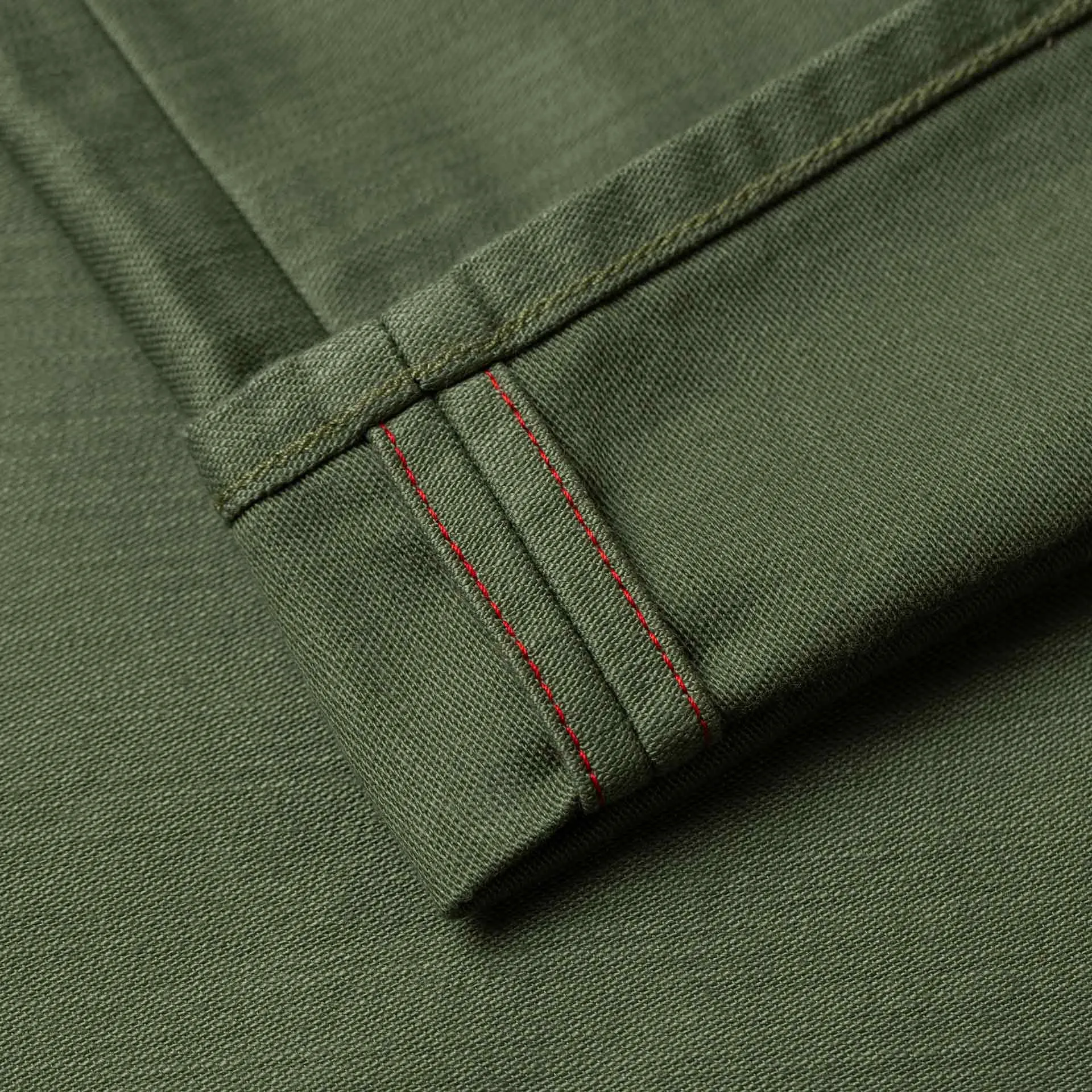 BC-03 STRAIGHT CHINO 10 oz. army green military twill