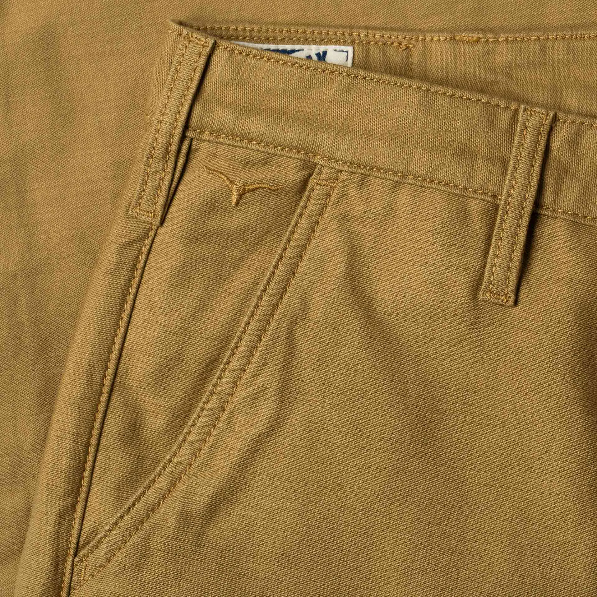 BC-03 STRAIGHT CHINO 10 oz. golden brown military twill