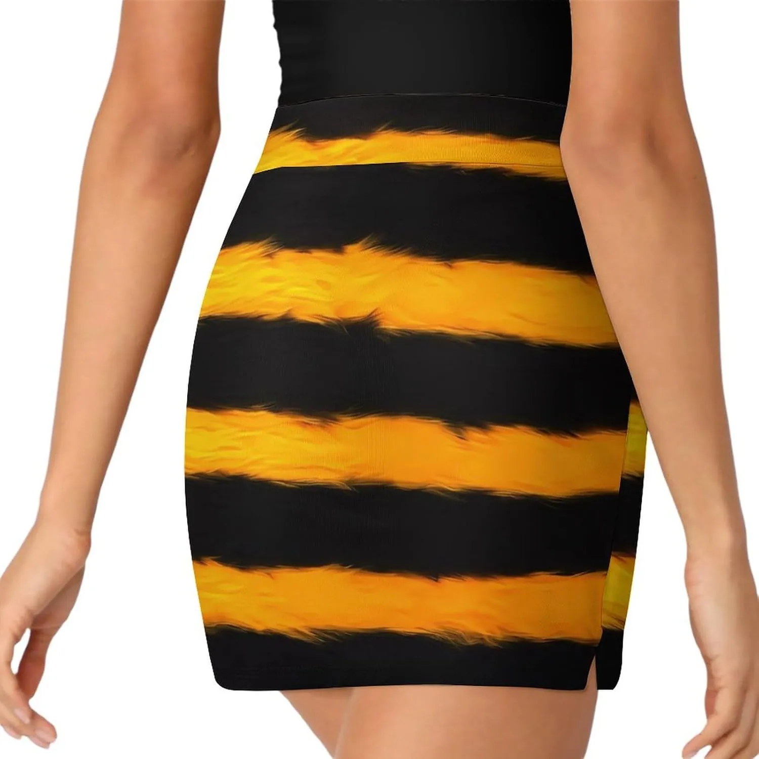 Bees Stripe Short Skorts Woman Sexy Golf Skirts Sport Shorts Skort Anti Light Single Pocket A Line Skirt Gym Culotte