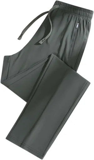 Beeswan Pants for Women Over 50 Ultra Stretch Breathable Casual Comfy Quick Dry Elastic Waist Trousers with Pockets