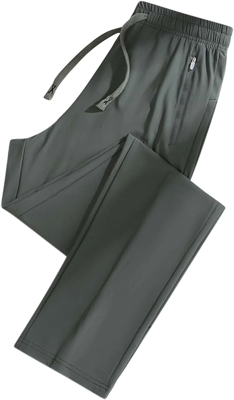 Beeswan Pants for Women Over 50 Ultra Stretch Breathable Casual Comfy Quick Dry Elastic Waist Trousers with Pockets