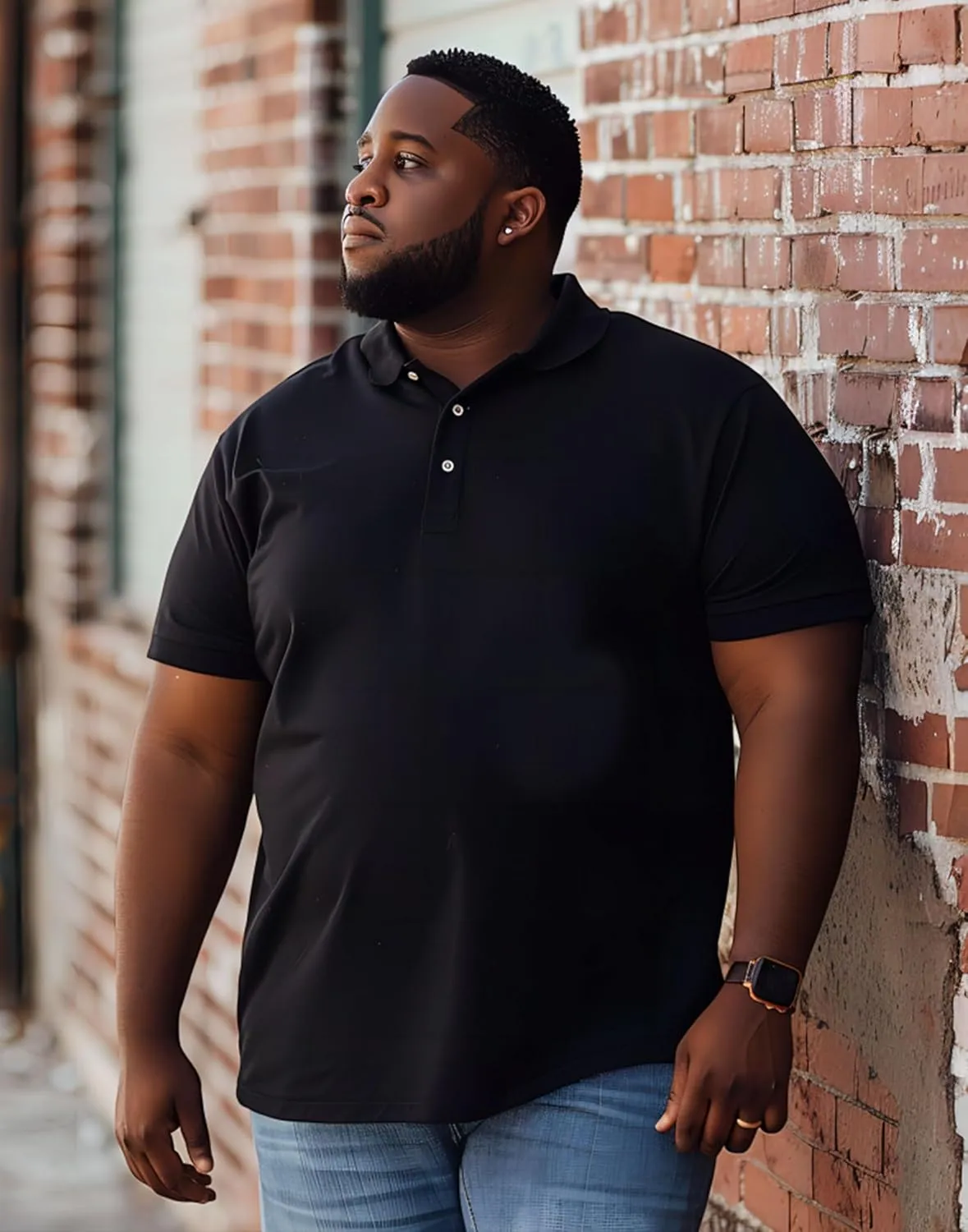 Big and Tall Polo Shirts for Men Short Sleeve Casual Cotton Mens Golf Shirt Classic Button Down Sport Work Shirts