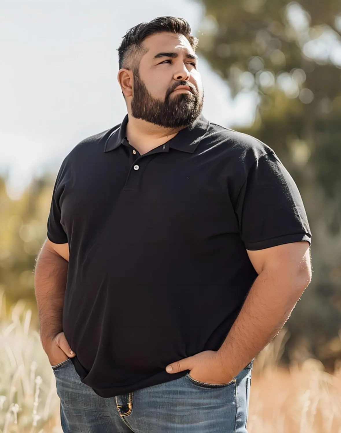 Big and Tall Polo Shirts for Men Short Sleeve Casual Cotton Mens Golf Shirt Classic Button Down Sport Work Shirts