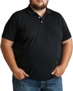 Big and Tall Polo Shirts for Men Short Sleeve Casual Cotton Mens Golf Shirt Classic Button Down Sport Work Shirts