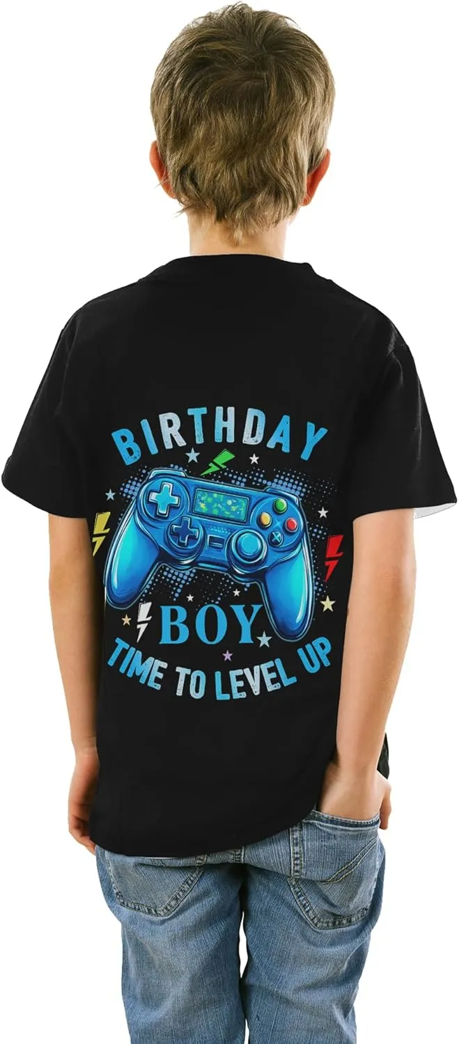 Boys Girls 3D Graphic T-Shirts, Cool Crewneck Unisex Kids Short Sleeve, Novelty Tees for 6-16 Years Teens