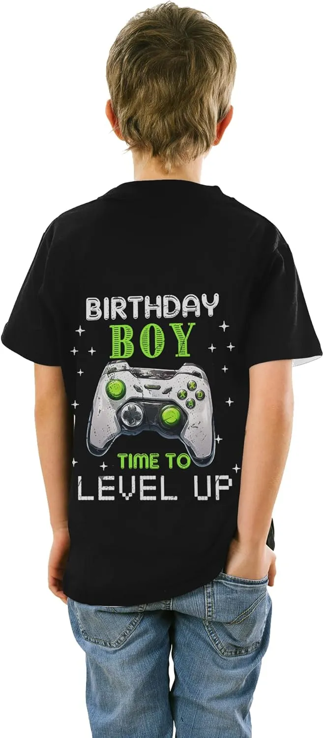 Boys Girls 3D Graphic T-Shirts, Cool Crewneck Unisex Kids Short Sleeve, Novelty Tees for 6-16 Years Teens