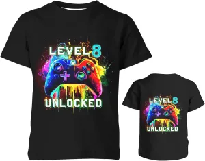 Boys Girls 3D Graphic T-Shirts, Cool Crewneck Unisex Kids Short Sleeve, Novelty Tees for 6-16 Years Teens