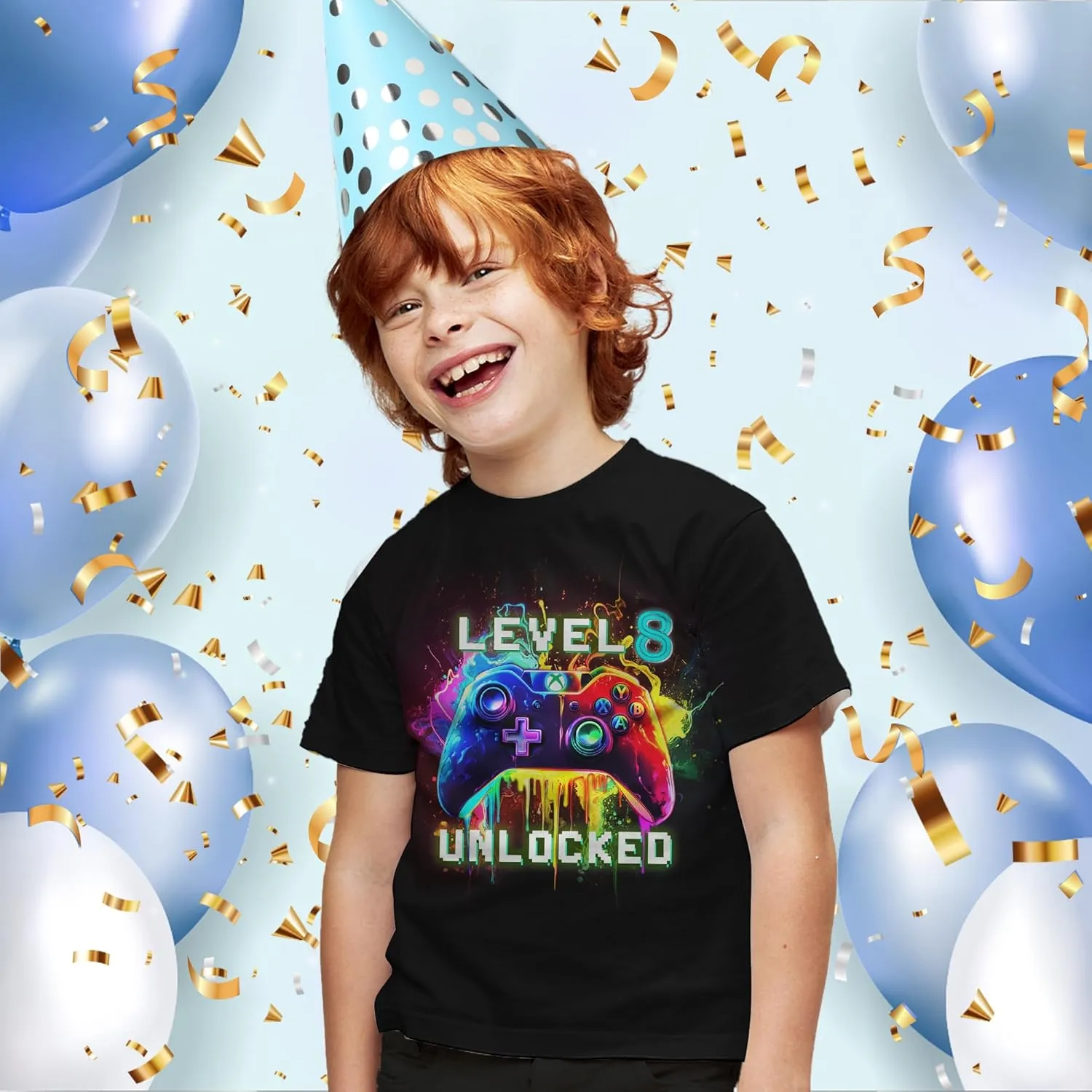 Boys Girls 3D Graphic T-Shirts, Cool Crewneck Unisex Kids Short Sleeve, Novelty Tees for 6-16 Years Teens