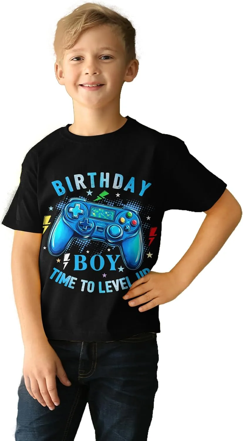 Boys Girls 3D Graphic T-Shirts, Cool Crewneck Unisex Kids Short Sleeve, Novelty Tees for 6-16 Years Teens
