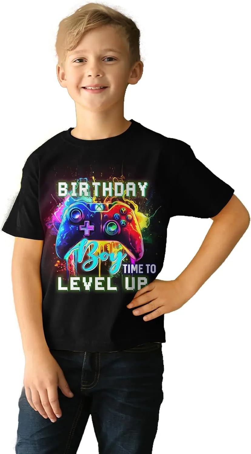 Boys Girls 3D Graphic T-Shirts, Cool Crewneck Unisex Kids Short Sleeve, Novelty Tees for 6-16 Years Teens