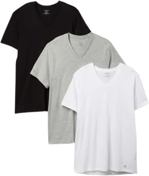 Calvin Klein Men`s Classic Fit Cotton V-Neck T-Shirts 3 Pack