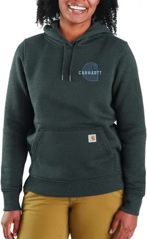 Carhartt Women's Rain Defender Relaxed Fit Midweight Chest Graphic Sweatshirt