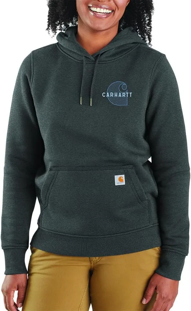 Carhartt Women's Rain Defender Relaxed Fit Midweight Chest Graphic Sweatshirt