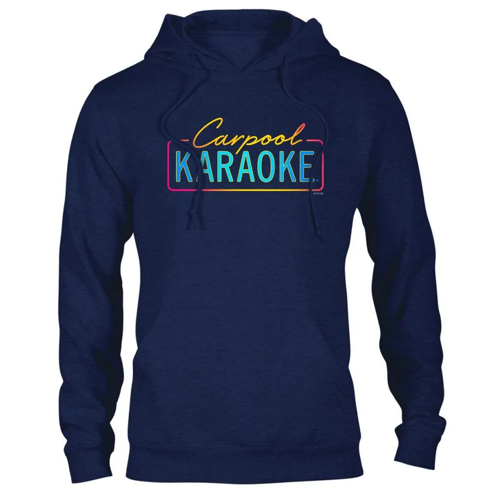 Carpool Karaoke Neon Logo Hooded Sweatshirt