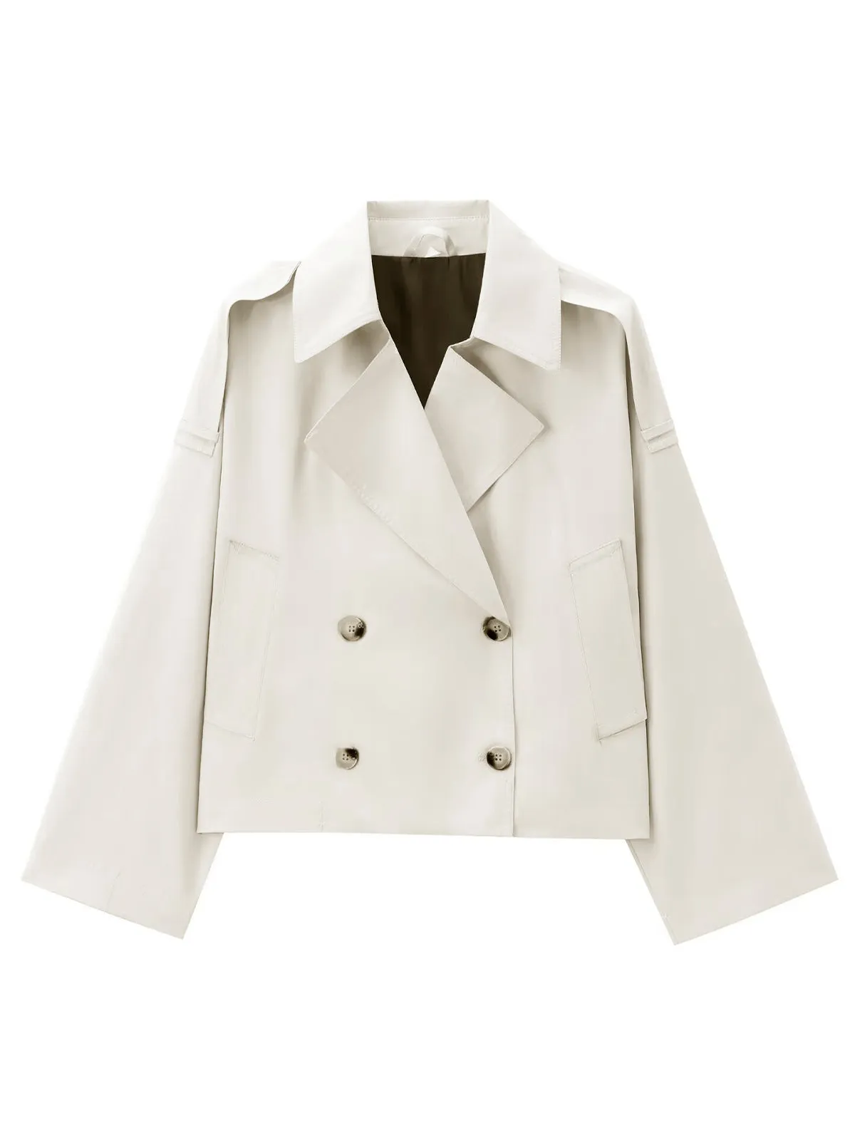 Chicmy-Winter Outfits Christmas Thanksgiving Gift New Year's Eve Outfits Streetwear Fashion Lapel Breasted Trench Coat