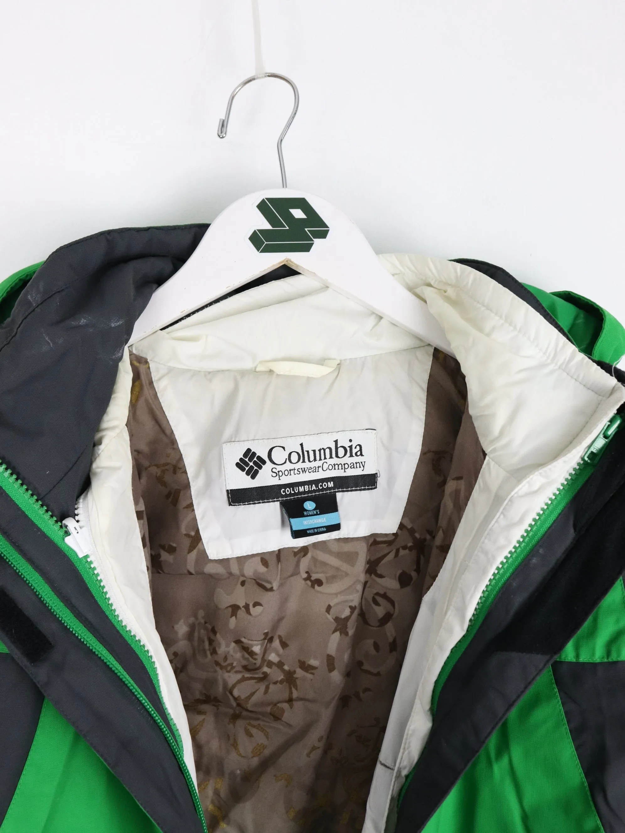 Columbia Sport Jacket Womens Large Green Ski Outdoors Coat