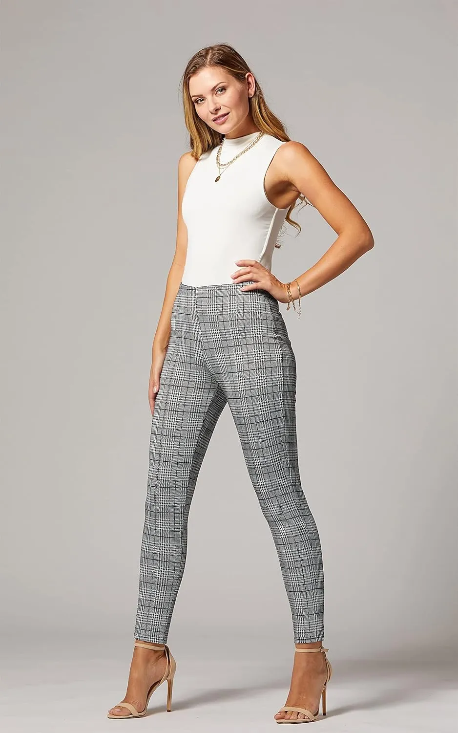 Conceited Dress Pants Women - Stretchy - Tummy Control - All Day Comfort Wear to Work - Womens Pants in Regular and Plus Size