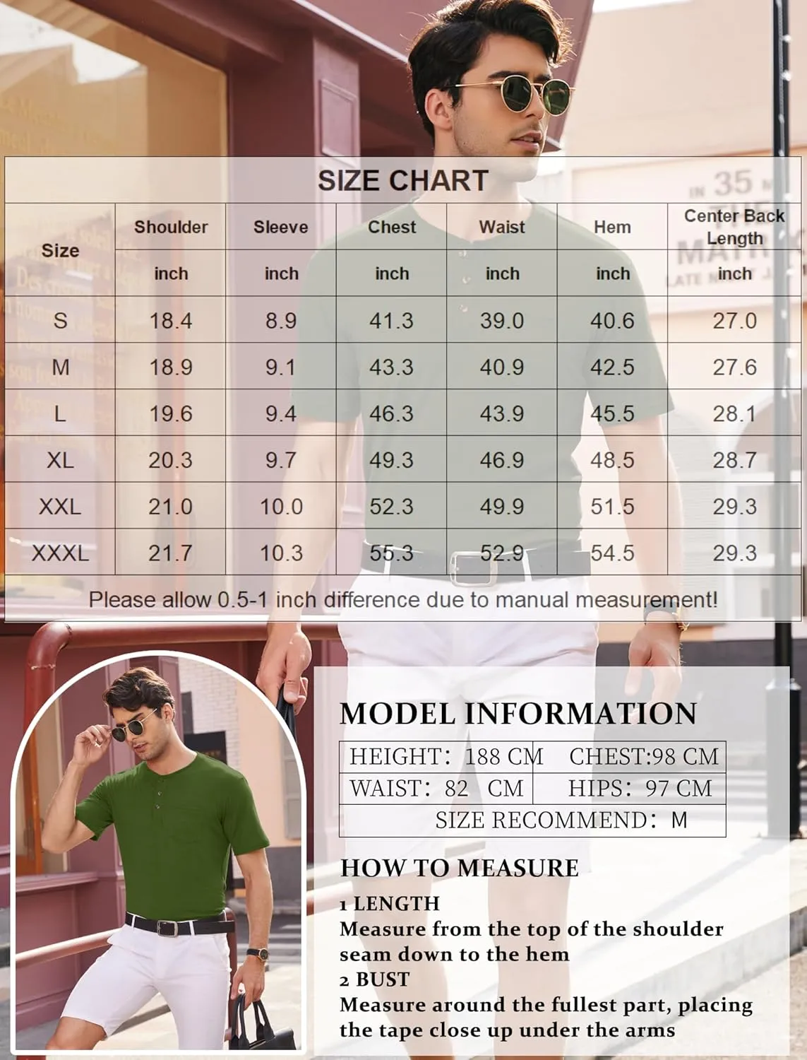 COOFANDY Men's 3 Pack Henley Shirts Short Sleeve Casual Basic Tees Classic Henley Summer Solid T Shirts with Pocket