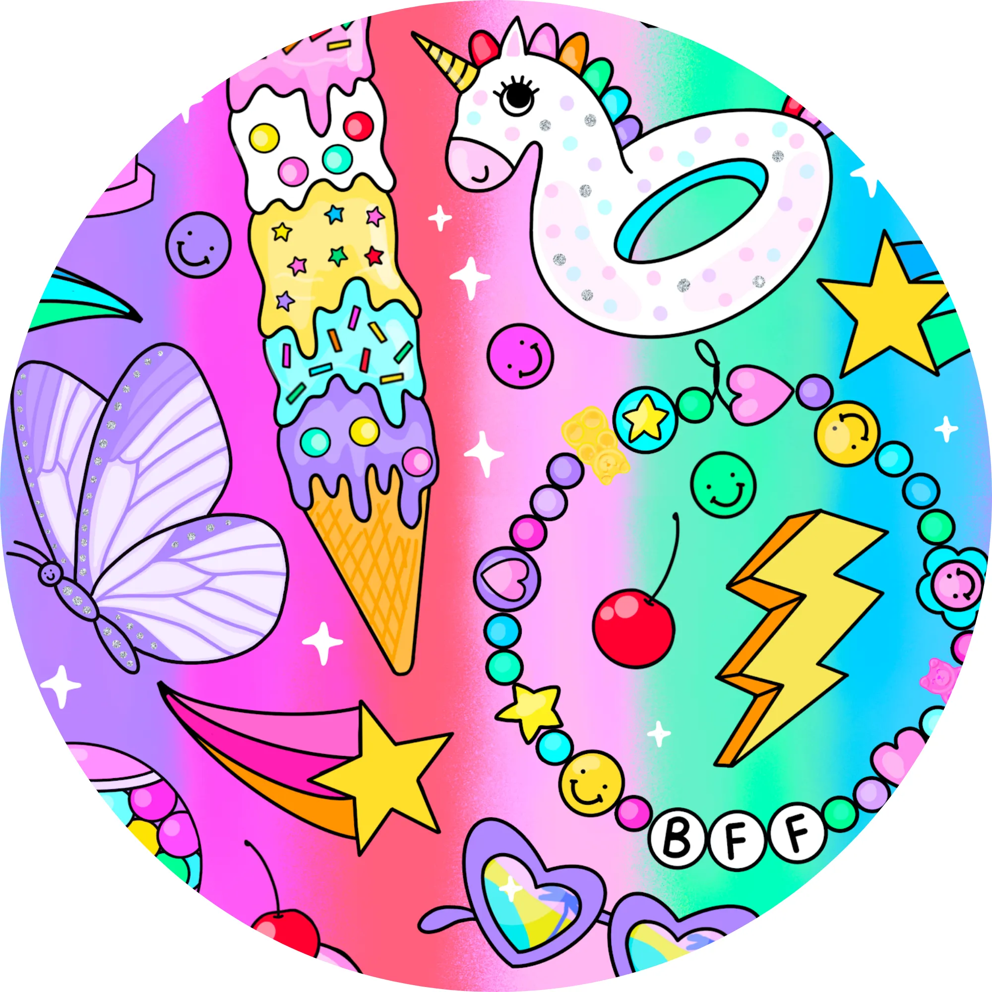 Cosmic Candyland Convertible Footie