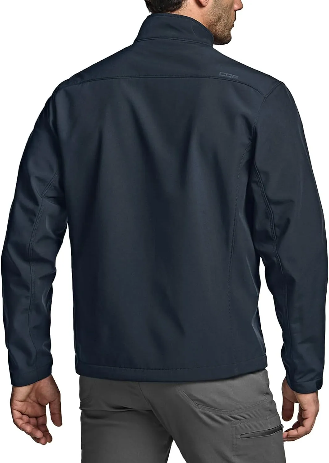 CQR Men's Fleece Lined Tactical Softshell Jackets, Lightweight Water Resistant Hunting Hiking Jacket, Winter Outdoor Jacket