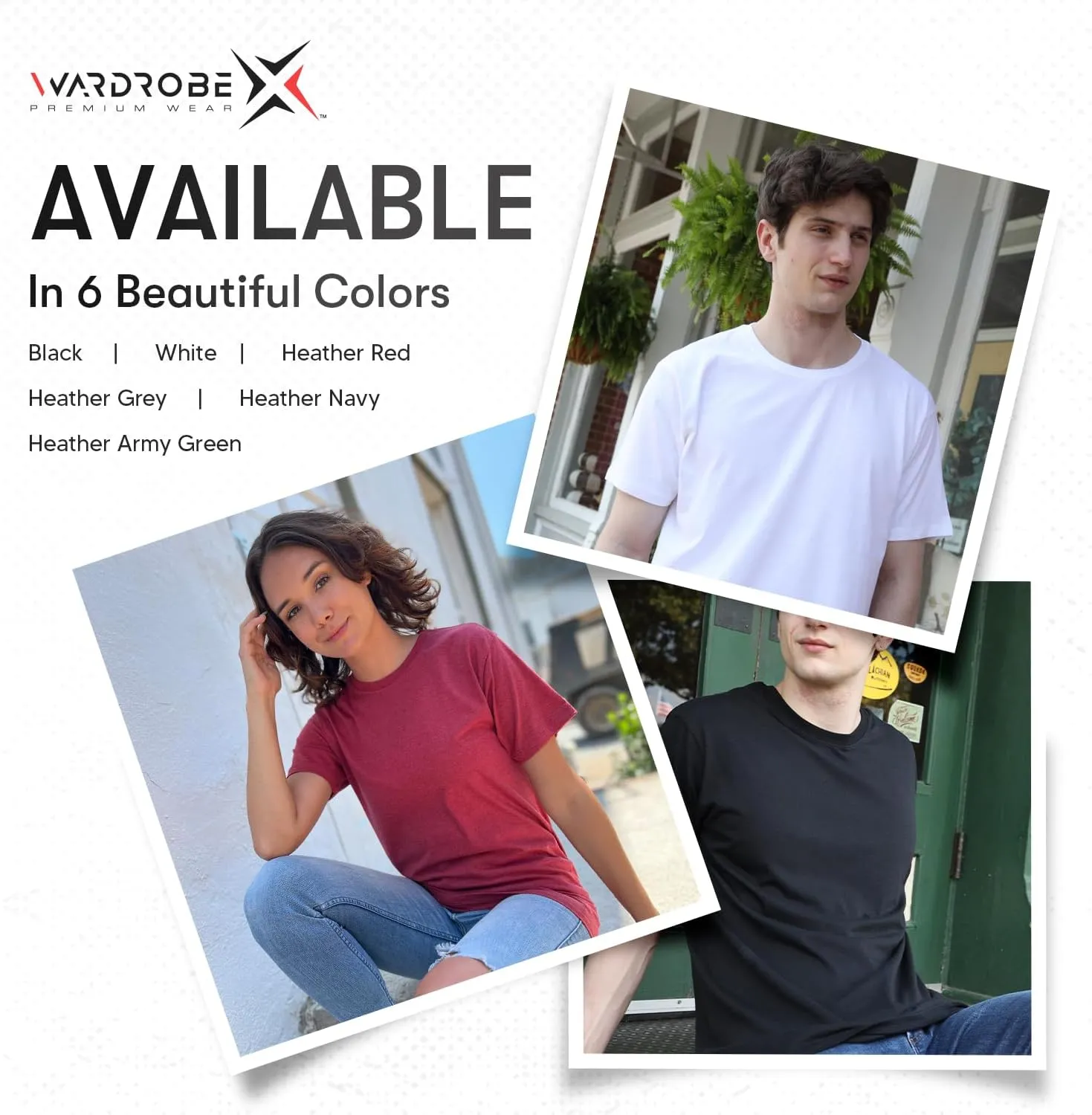 Crewneck Cotton T-Shirts for Men | 4-Pack Crewneck T-Shirts Multipack | Short Sleeve T-Shirts Ideal for Mens Undershirt