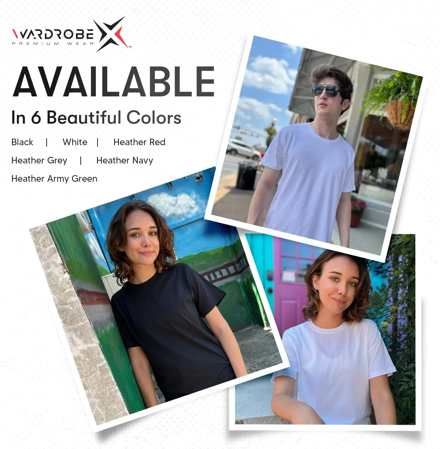 Crewneck Cotton T-Shirts for Men | 4-Pack Crewneck T-Shirts Multipack | Short Sleeve T-Shirts Ideal for Mens Undershirt