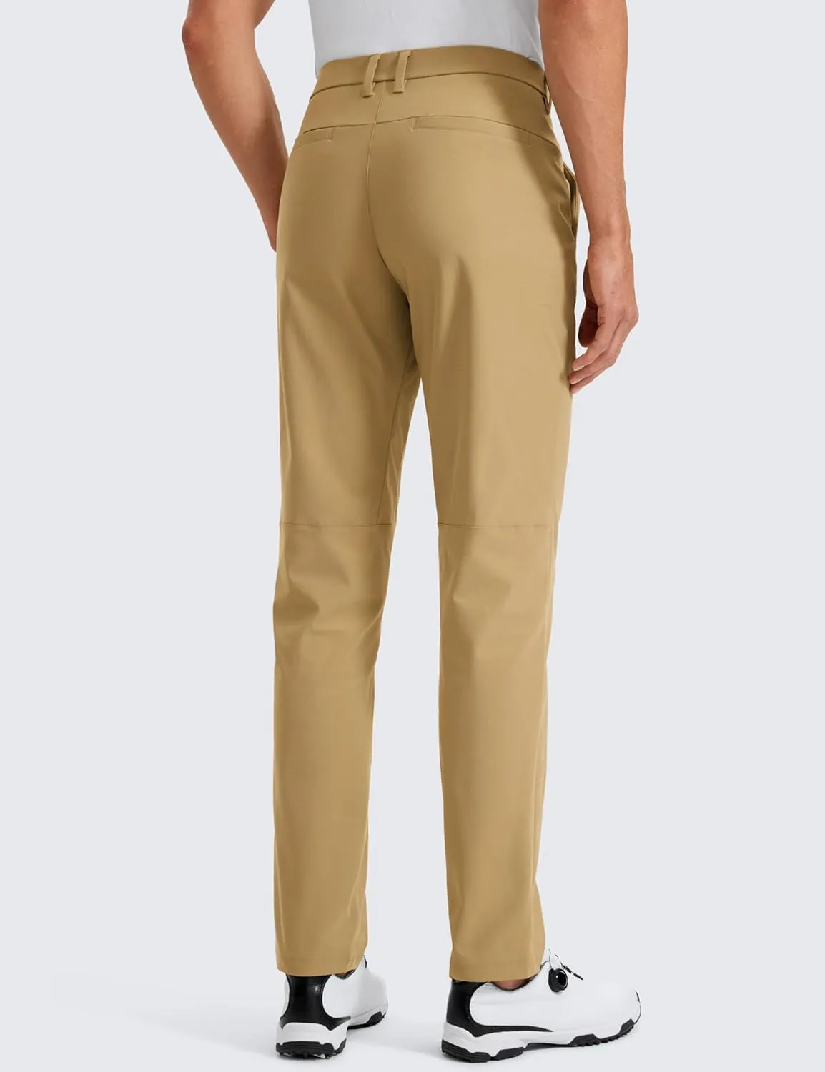 CRZ YOGA Men's All Day Comfy Golf Pants - 30"/32"/34" Quick Dry Lightweight Work Casual Trousers with Pockets