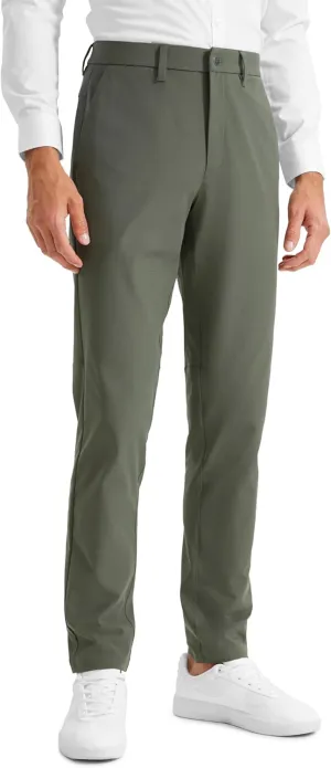 CRZ YOGA Men's All Day Comfy Golf Pants - 30"/32"/34" Quick Dry Lightweight Work Casual Trousers with Pockets
