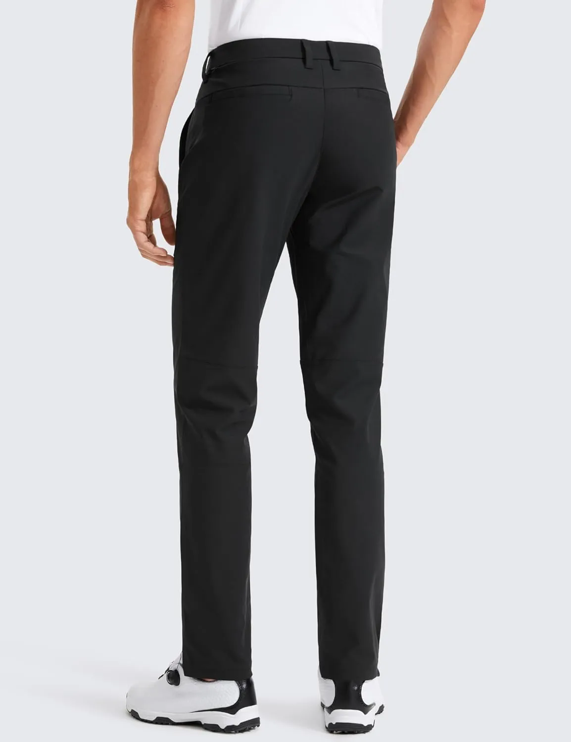 CRZ YOGA Men's All Day Comfy Golf Pants - 30"/32"/34" Quick Dry Lightweight Work Casual Trousers with Pockets