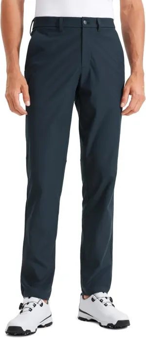 CRZ YOGA Men's All Day Comfy Golf Pants - 30"/32"/34" Quick Dry Lightweight Work Casual Trousers with Pockets