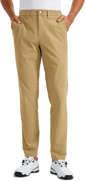 CRZ YOGA Men's All Day Comfy Golf Pants - 30"/32"/34" Quick Dry Lightweight Work Casual Trousers with Pockets