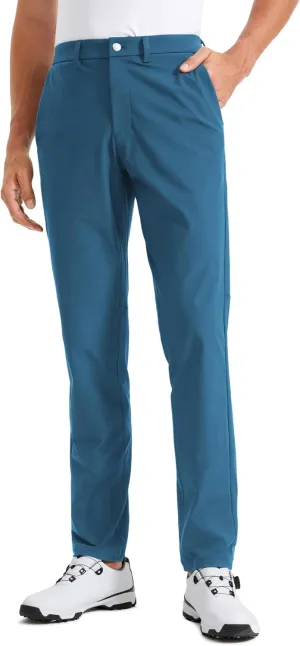 CRZ YOGA Men's All Day Comfy Golf Pants - 30"/32"/34" Quick Dry Lightweight Work Casual Trousers with Pockets