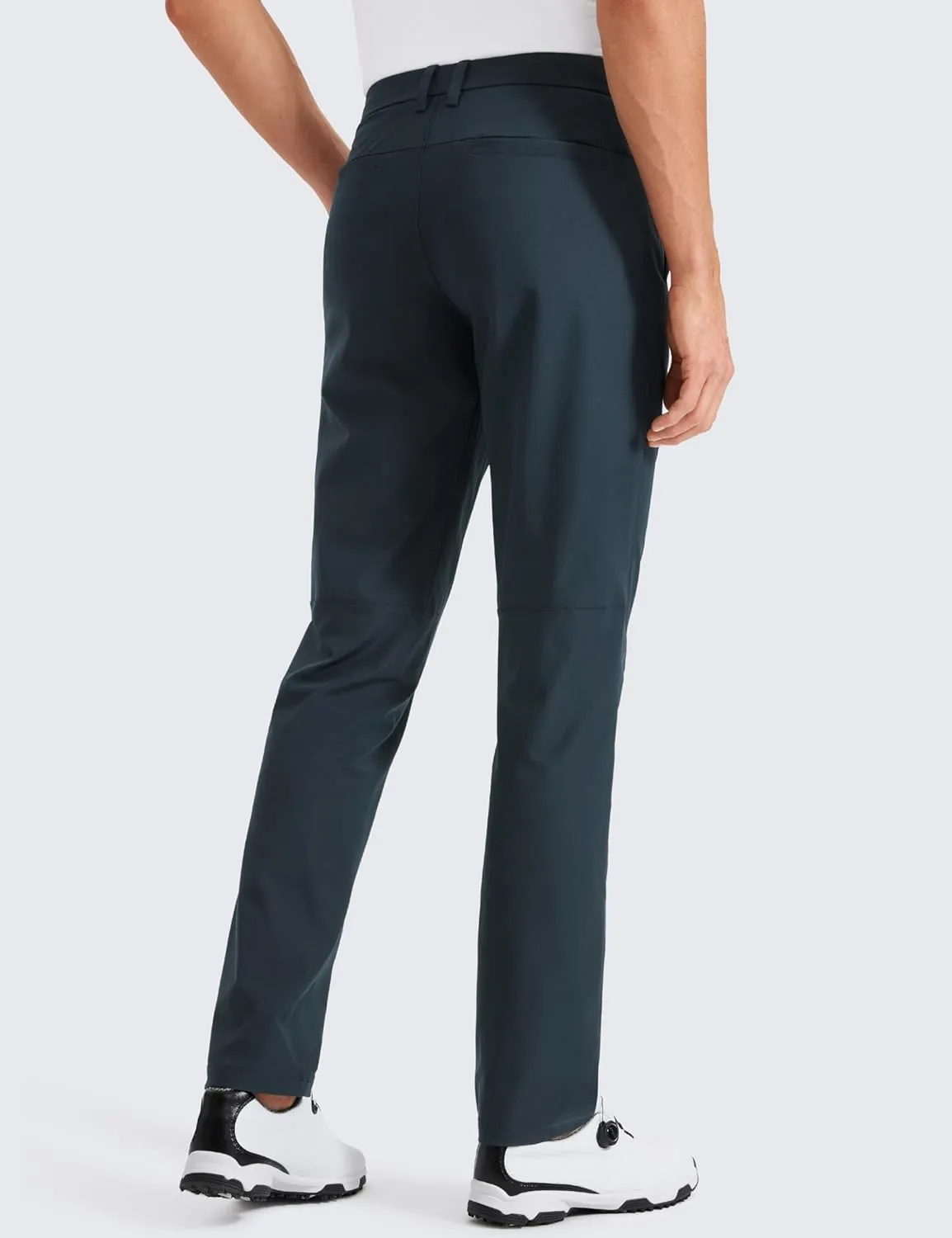 CRZ YOGA Men's All Day Comfy Golf Pants - 30"/32"/34" Quick Dry Lightweight Work Casual Trousers with Pockets