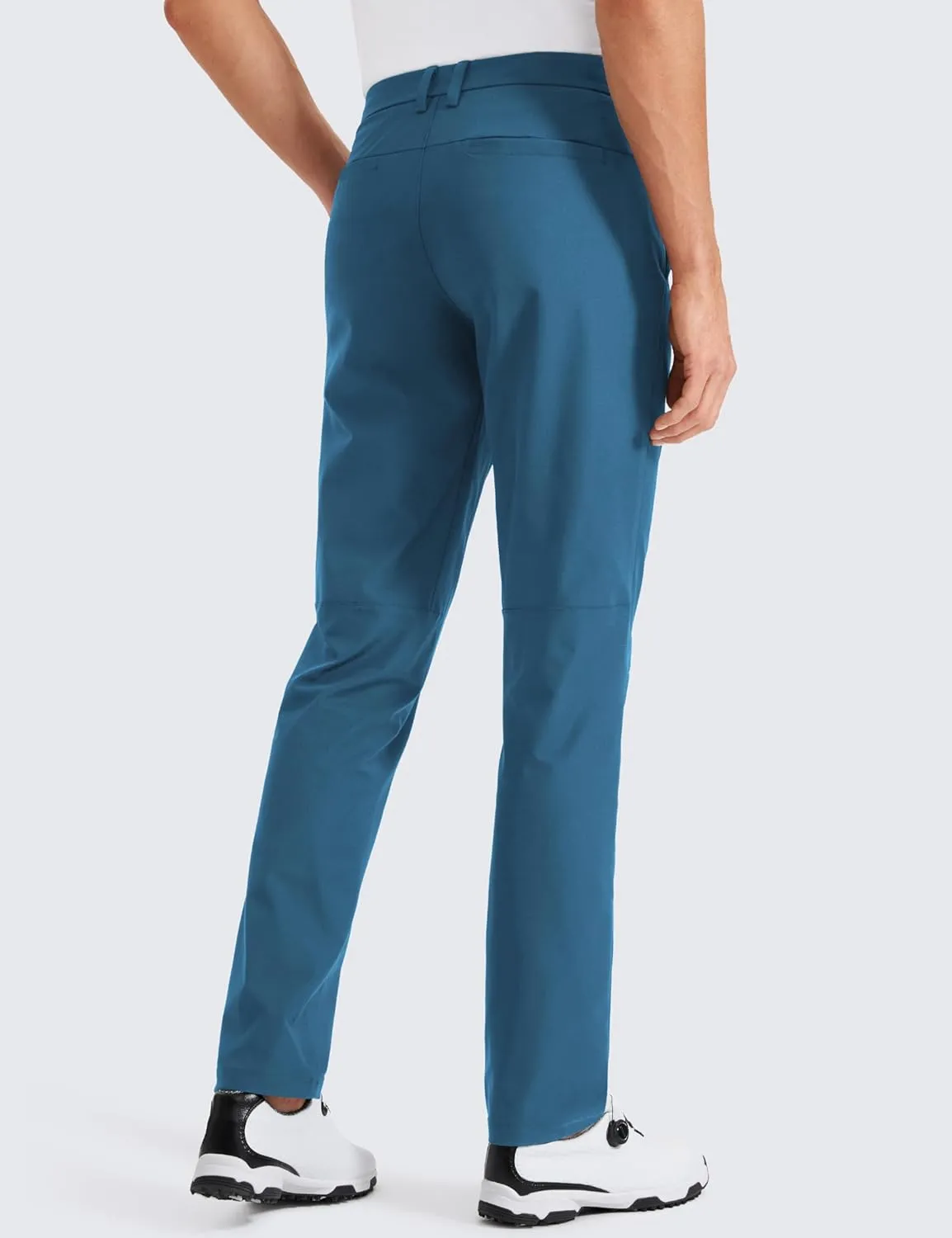 CRZ YOGA Men's All Day Comfy Golf Pants - 30"/32"/34" Quick Dry Lightweight Work Casual Trousers with Pockets