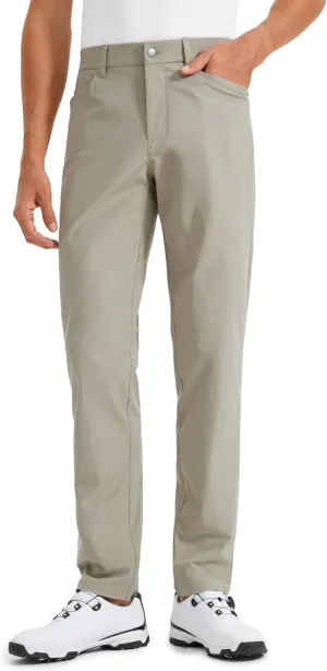 CRZ YOGA Men's All Day Comfy Golf Pants with 5-Pocket 30"/32"/34" Quick Dry Lightweight Casual Work Stretch Trousers