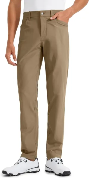 CRZ YOGA Men's All Day Comfy Golf Pants with 5-Pocket 30"/32"/34" Quick Dry Lightweight Casual Work Stretch Trousers