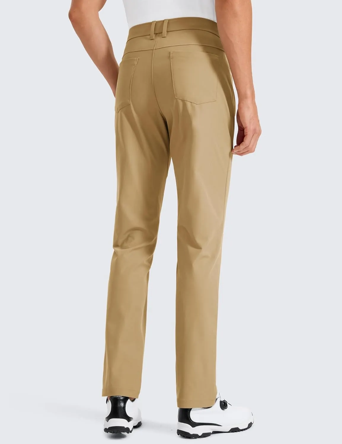 CRZ YOGA Men's All Day Comfy Golf Pants with 5-Pocket 30"/32"/34" Quick Dry Lightweight Casual Work Stretch Trousers