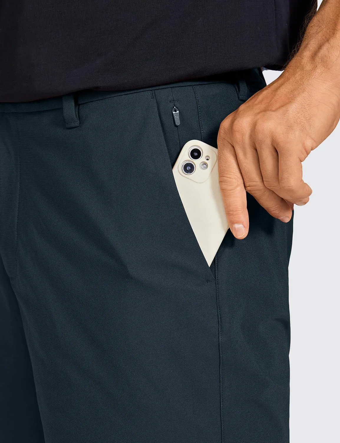 CRZ YOGA Men's All Day Comfy Golf Shorts - 7"/9" Stretch Lightweight Flat Front for Casual Work with Pockets
