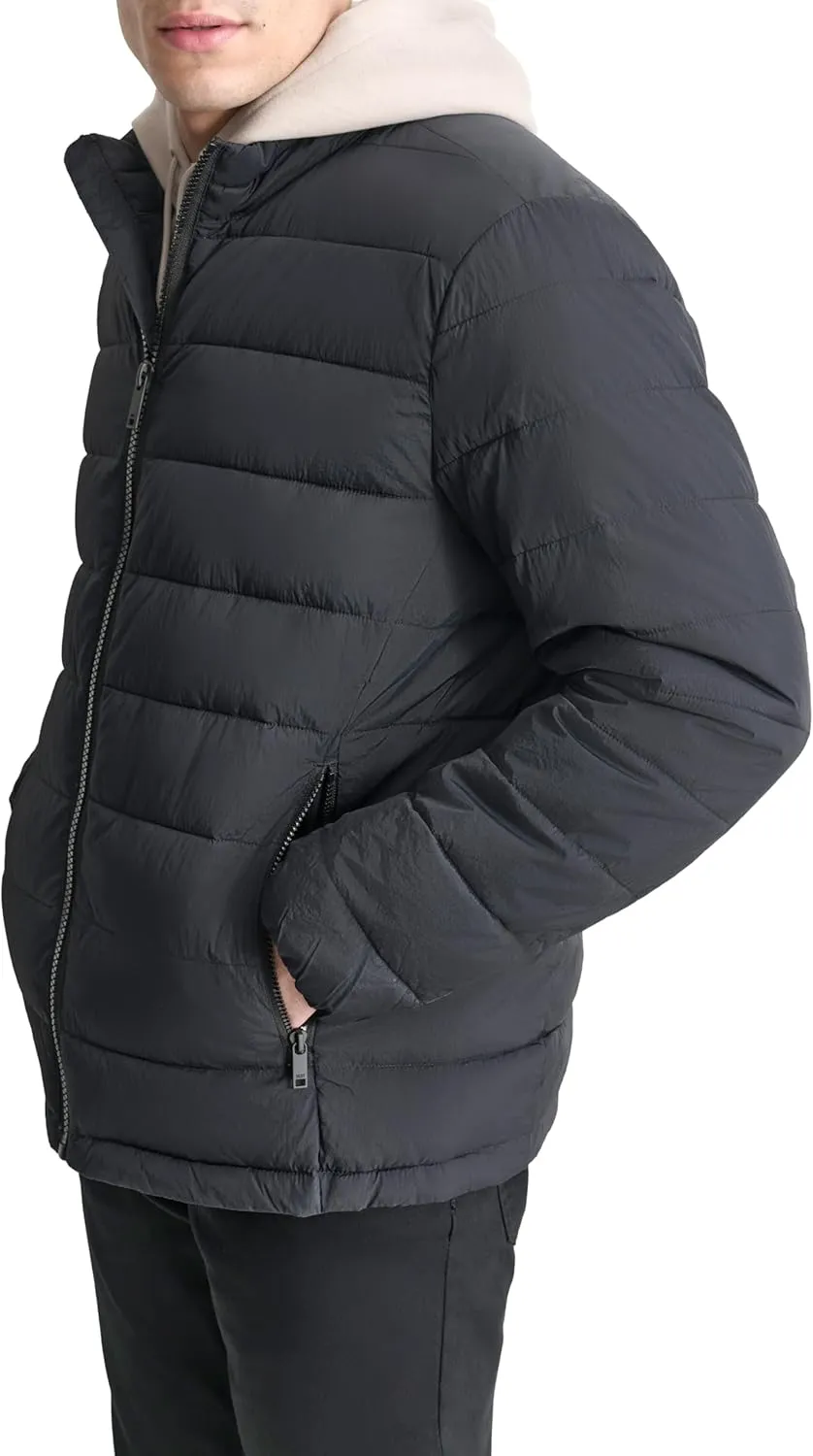DKNY Mens Light Weight Quilted Puffer Jacket